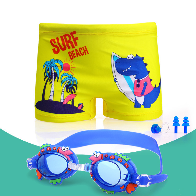 Pantalones de baño para niños, niños, niños, trajes de baño para niños, gorras de baño, gafas de baño para niños, comercio exterior