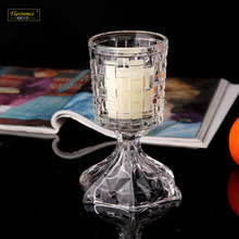 弗莱文茨欧式水晶玻璃烛台杯欧式情人节浪漫烛光晚餐蜡烛酒店宴会