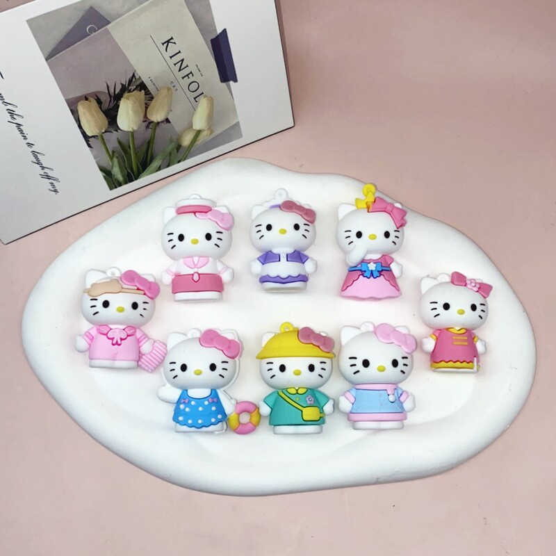 Cartoon Blind Box Hello Kitty Keychain Accessories Popular Ins Style Female Cute Gift Wholesale Bag Car Pendant Cartoon Blind Box Hello Kitty Keychain Accessories Popular Ins Style Female Cute Gift Wholesale Bag Car Pendant