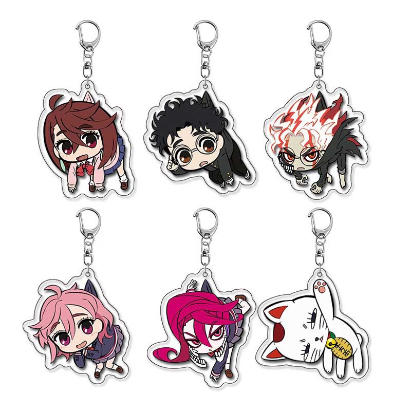 Acrylic Keychain with the Theme of the Dandadan Party's Supernatural Weapons, Suitable as a Student Backpack Pendant or Gift Acrylic Keychain with the Theme of the Dandadan Party's Supernatural Weapons, Suitable as a Student Backpack Pendant or Gift