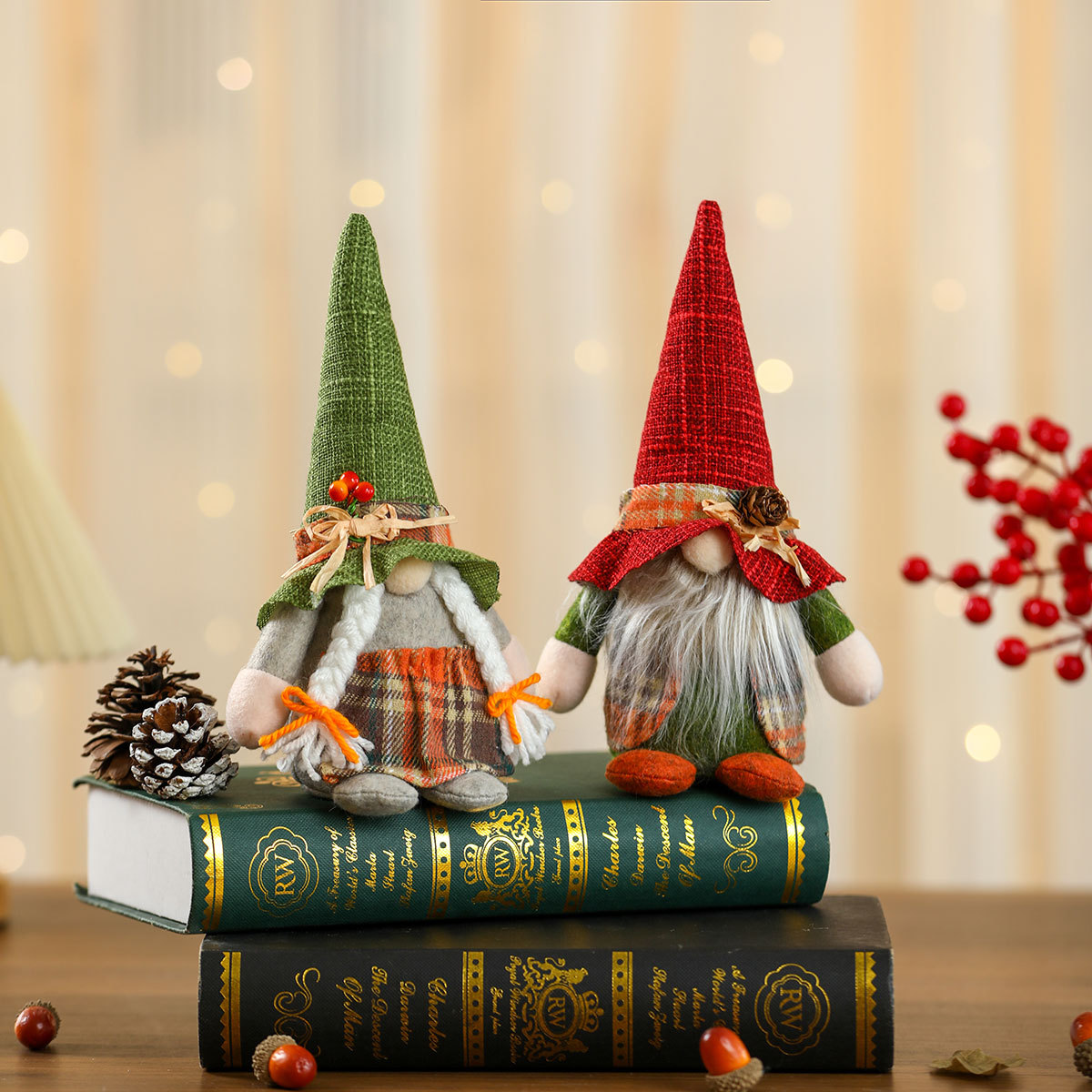 Nuevo festival de cosecha transfronterizo muñeca sin cara muñeca Rudolph decoración de Navidad pequeños regalos Día de Acción de Gracias