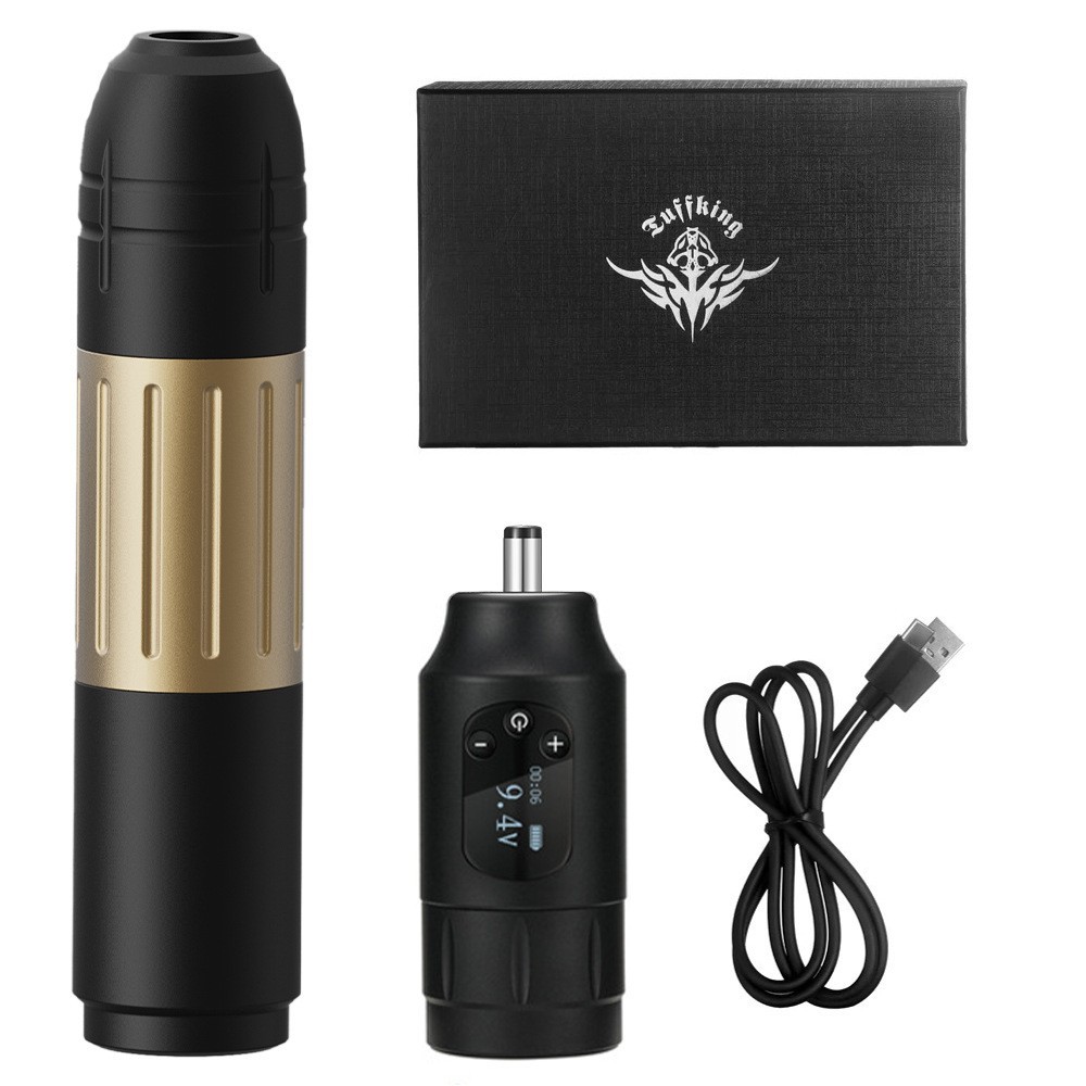 Juego de máquina de tatuaje de batería dual, pluma de tatuaje inalámbrica de alta duración, herramienta de tatuaje, fuente de alimentación de tatuaje portátil, equipo de tatuaje image 16