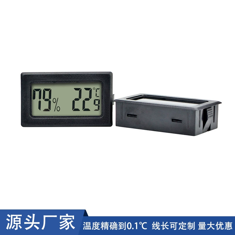 Прямые поставки с фабрики Встроенный электронный измеритель температуры и влажности черепаха лазание домашнее животное влагостойкая коробка аксессуары Измеритель температуры и влажности в наличии оптом