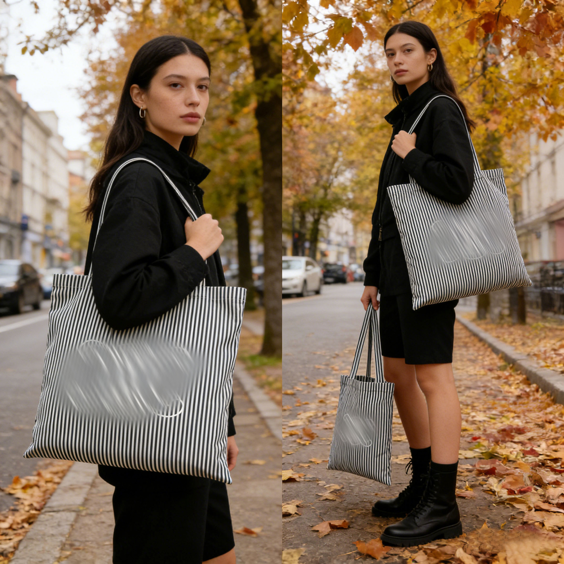 Bolso de lona Arc de Triomphe CEL, bolso de compras estilo coreano, bolso de viaje, bolso de lona de mano, edición limitada