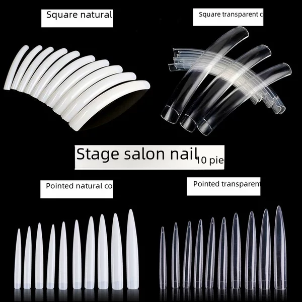 Salon nail piece nail art nail piece extended fake nail piece practice stage painted competition works display board