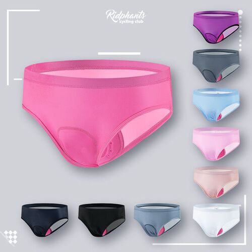 Women's cycling underwear triangle silicone pad moisture-wicking breathable dynamic cycling quick-drying hip protection pants