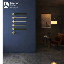 浴室全铜智能碳纤维加热电热毛巾架免打孔暗装浴巾架洗手间毛巾杆