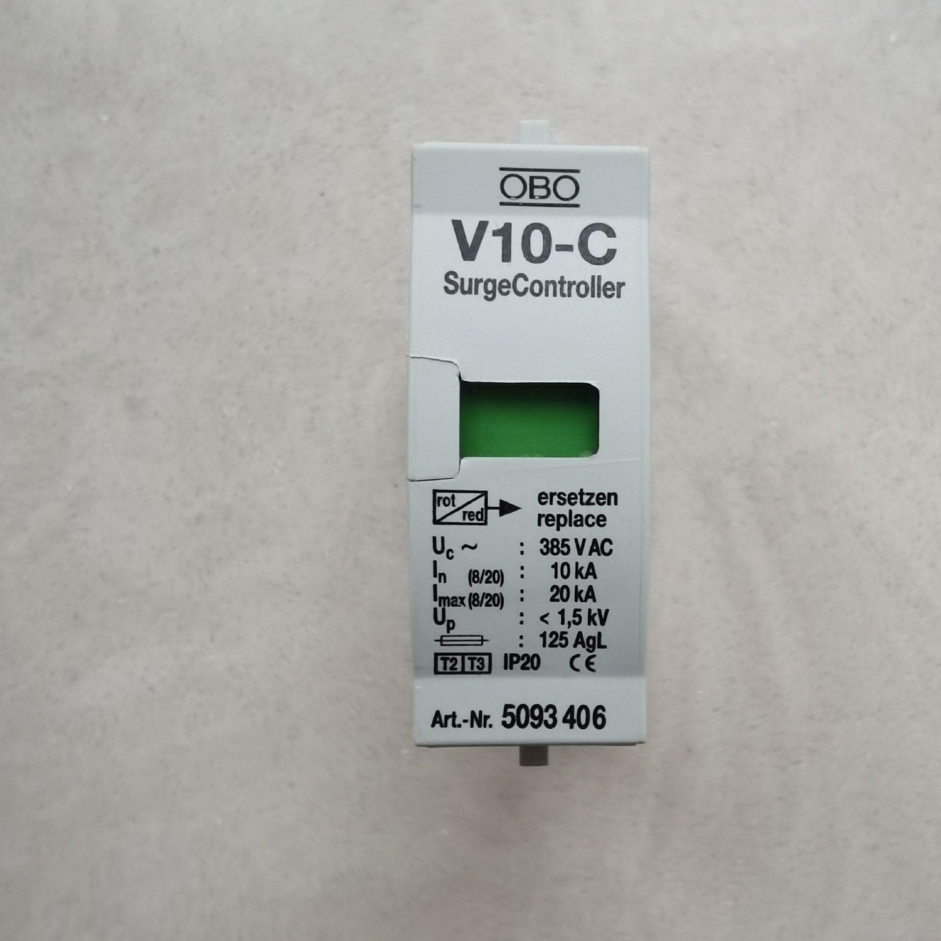 德国OBO防雷器5093406电源防雷器V10-C 0-385原装低价热卖