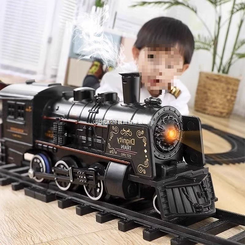 Интернет-знаменитость, электрический поезд, паровоз, игрушка, детская игрушка, модель высокоскоростной железной дороги, подарок на день рождения