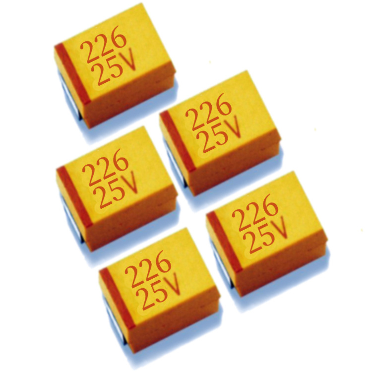 黄色贴片钽电容6032C型 2312C型 容量22UF 226货号CA45-226K025CT