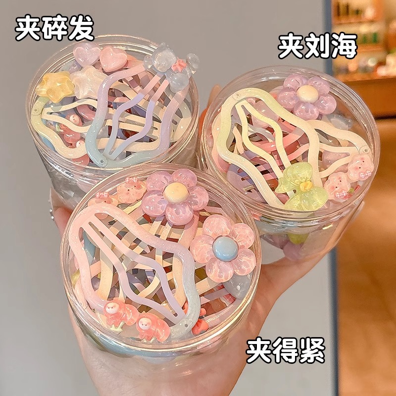 Niños nubes clip para el cabello de la cabeza de las niñas clip lateral tocado de la frente de las niñas frases rotas clip para el cabello bb clip para el cabello