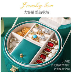 網紅手飾盒高級感首飾盒大容量防水便攜飾品盒家用多層收納盒批發