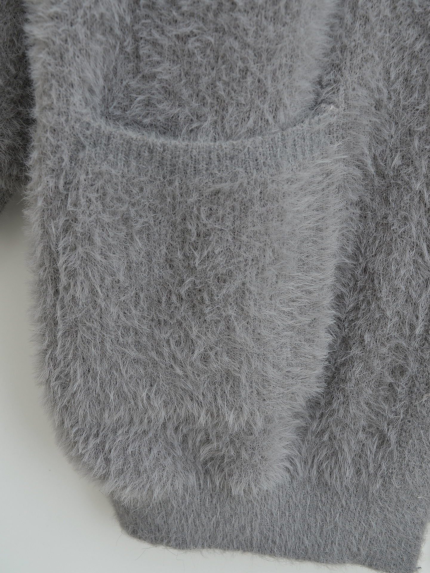 Weiche und faule mittellange Strickjacke aus Nerzhaarimitat für Damen 2023 Herbst/Winter Neuer lockerer und verdickter Pullovermantel_voghion.com