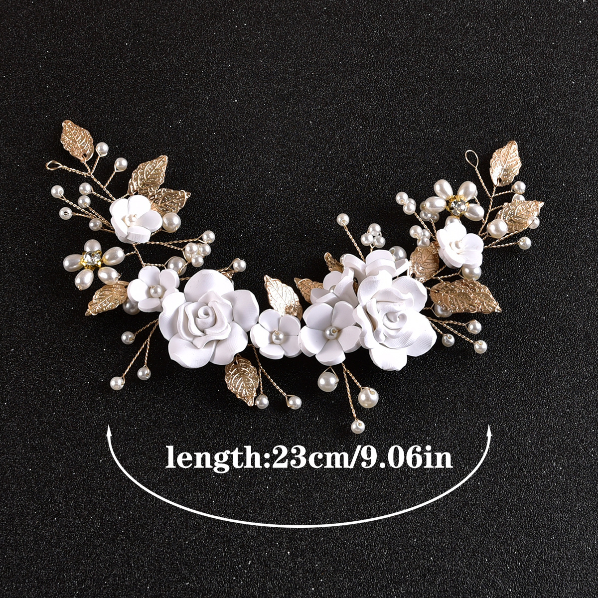 Wedding Occasion Women's Elegant Flower Alloy Inlay Pearl Hair Clip
