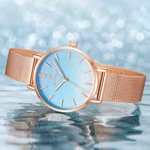 Mark Huafei brand fashion minimalist women's small gold quartz watch, drop shipping one piece