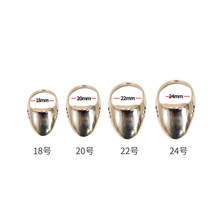 厂家批发镜面黄铜扳指传统弓箭蒙古式户外射箭护具撒放器尺码可选