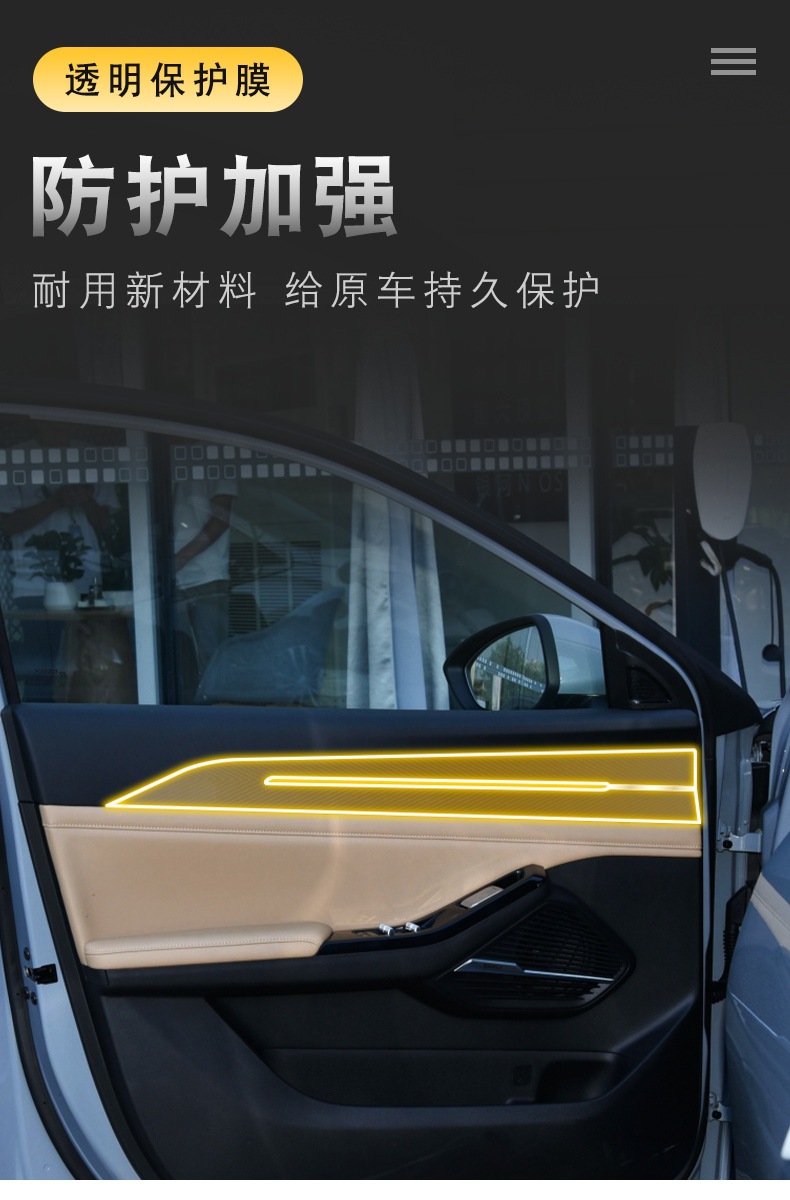 Suitable for 23-25 Geely Galaxy L6 Car Clothing Sticker Screen Center Console Interior Car Transparent Accessories Protective Film