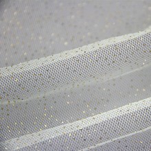 白色网布洒金洒粉面料 网眼布网纱洒亮金粉 工艺品服装辅料面料