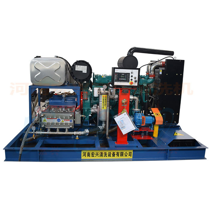 焦化厂热交换器多枪换热器清洗机 柴油动力大管道内壁高压清洗