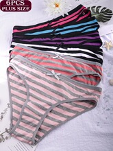F 37319 Striped Print Panties ����ӡ���ڿ� ŷ���羳����