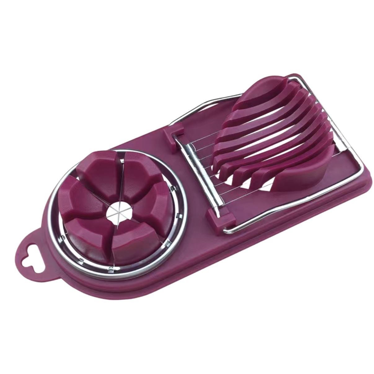 Two-in-One Egg Slicer Multi-Functional Egg Slicer Household Egg Cutter Fancy Egg Cutter Stainless Steel