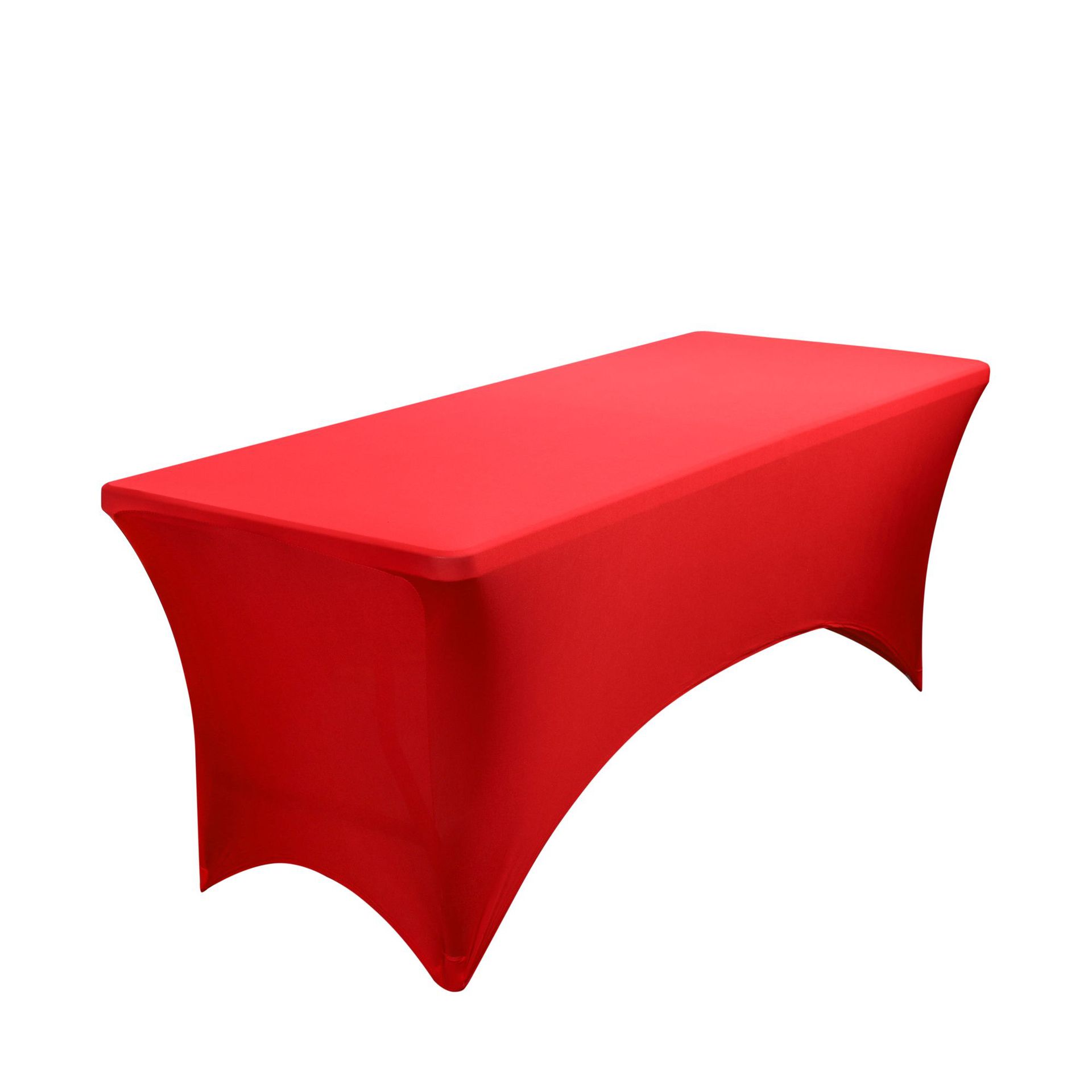 Cubierta de mesa elástica americana 4FT6FT para actividades de boda al aire libre Cubierta de mesa de cóctel de comercio exterior blanca y negra elástica rectangular