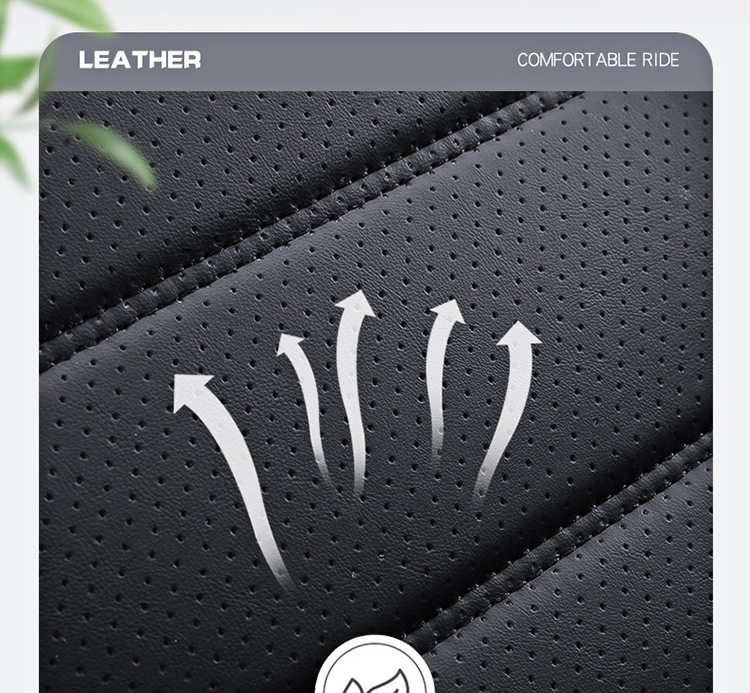 Cross-Border Temu Car Seat Cover, Full Surround Seat Cushion, All-Leather, Suitable for All Seasons, Breathable Seat Cover, Comfortable for Foreign Trade