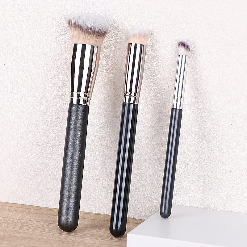 270 Concealer Brush 370 Makeup Concealer Pen Round Head Flat Eyeliner Brush Under-Eye Shadow Brush Blade-Shaped Loose Powder Foundation Setting Brush