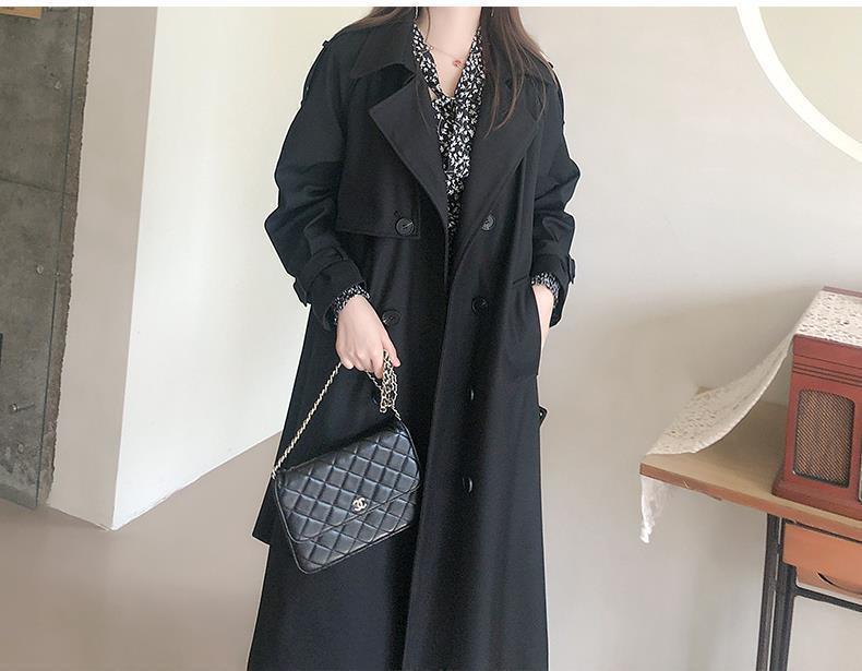 Eleganter Damen Trenchcoat Für Den Herbst Mittellang Fallend_voghion.com