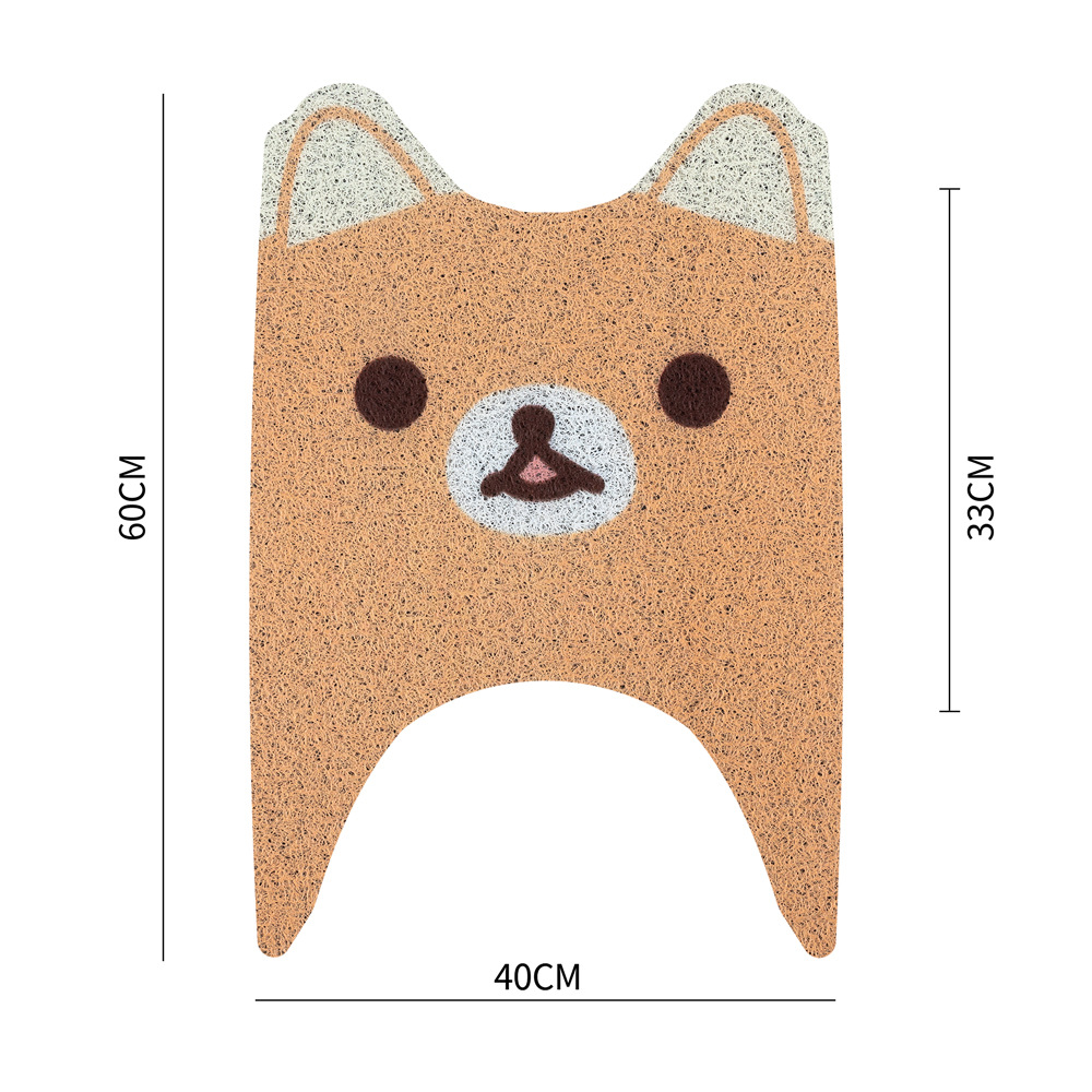 Cartoon Universal Electric Vehicle Pedal Mat Wire Ring Can Be Cut and Rubbed, Simple Electric Vehicle Waterproof Foot Mat
