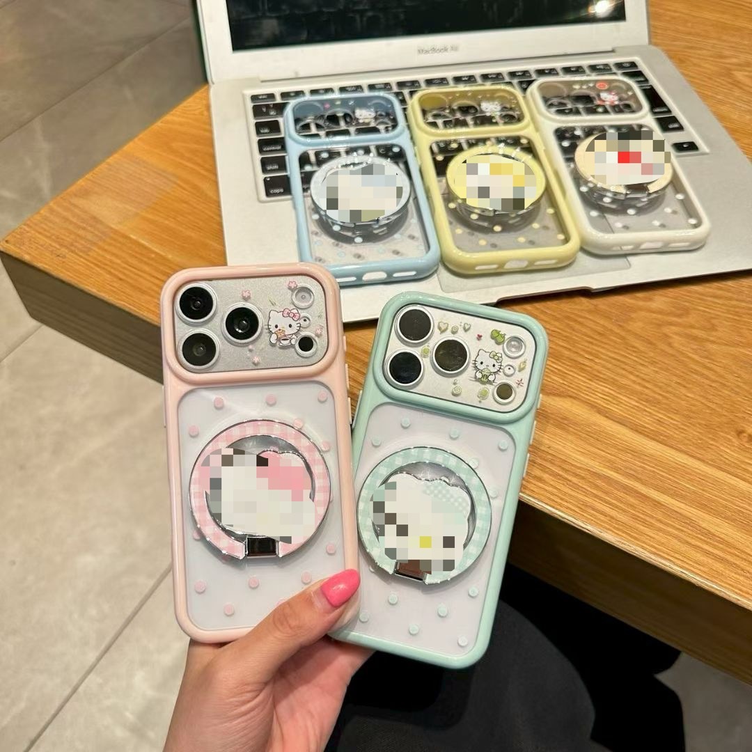支架卡通手机壳适用苹果iPhone18pro保护套18promax硅胶防摔17