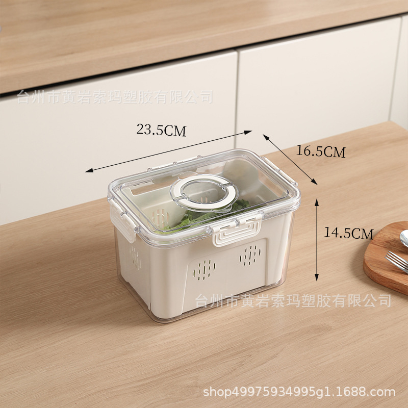 Caja organizadora mágica para almacenamiento, almacenamiento sellado para refrigerador, caja de plástico transparente de calidad alimentaria para el hogar, específica para cocina. image 20