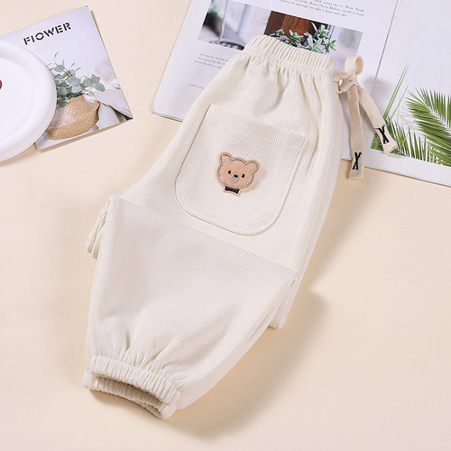 Men's Autumn/Winter Pants Spring/Summer Outerwear New Spring Pants Underwear Trendy Big Kids' Pants for Boys and Girls Casual A-Grade Pants