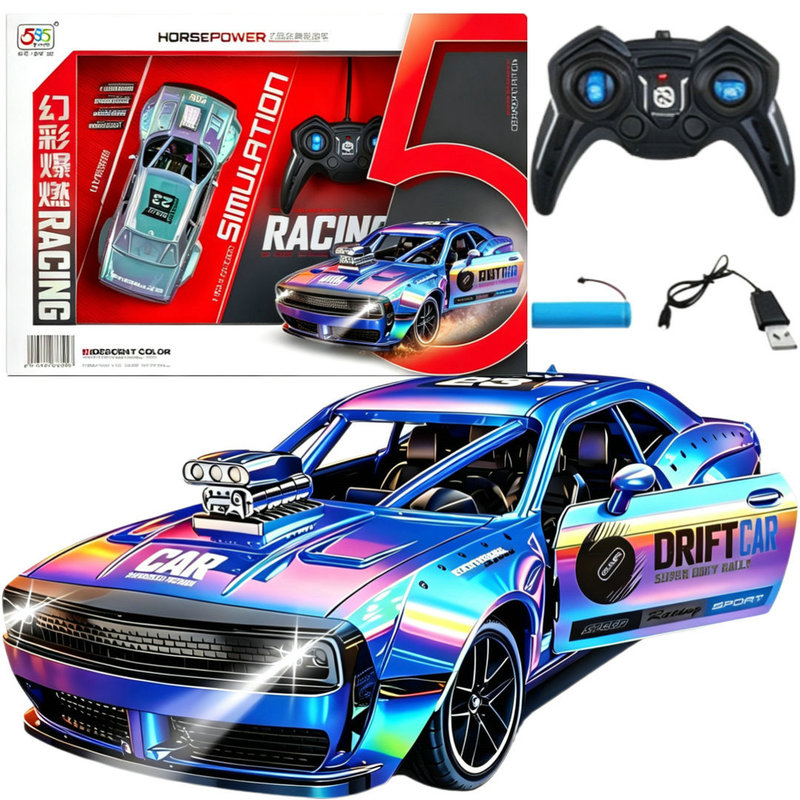 1:20 Rechargeable Four-Way Color-Changing Rc Remote Control Car 585-169 Boys' Car Model Institutional Enrollment Children's Toy 1:20 Rechargeable Four-Way Color-Changing Rc Remote Control Car 585-169 Boys' Car Model Institutional Enrollment Children's Toy
