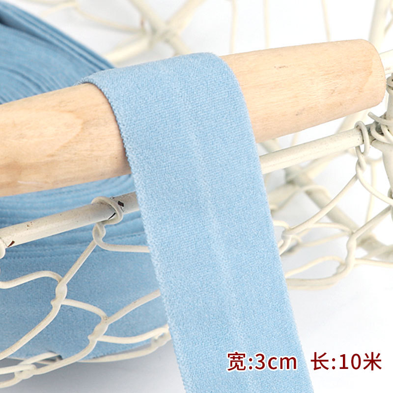 Tira de borde elástico de algodón accesorios de tela tira de borde de ropa de bebé cinta ropa interior banda elástica correa de tela plegable