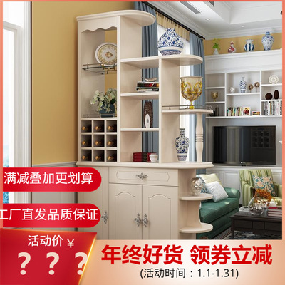 现代简约欧式玄关柜家具 客厅间厅隔断柜 双面酒柜多功能鞋柜|ru