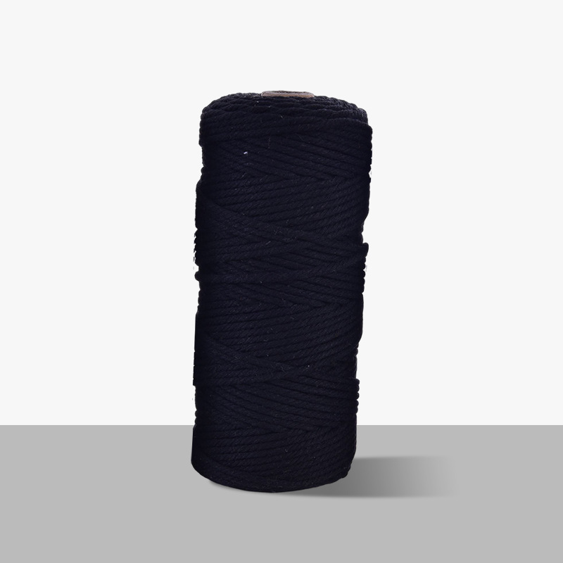 3mm cuerda de algodón colorido diy hecho a mano 4mm cuerda de tapiz cuerda tejida 5mm regalo cuerda de algodón decorativa cuerda de sombrero al por mayor