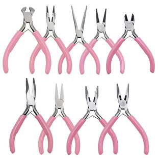 Mini Small Pliers Jewelry DIY Handicraft Pliers Multifunctional Pointed Nose Pliers Vise Pliers Round Nose Pliers Diangle Pliers 5 Inch