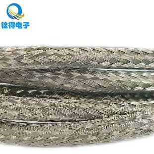 Quande Supplies Elliptical 304 Stainless Steel Braided Mesh, High Temperature Resistance, Core Wire Cable Braided Mesh Tube