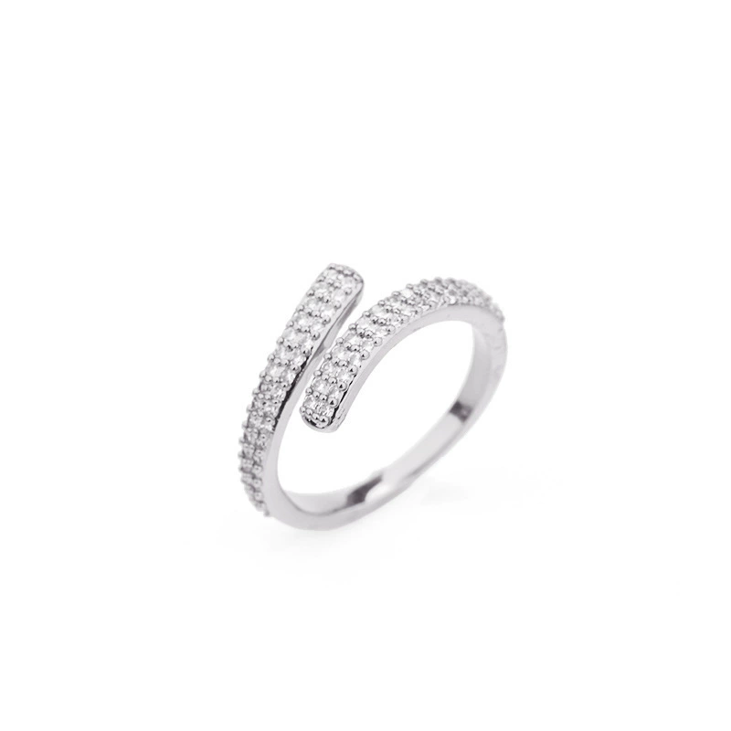 Fashionable brand bracelet, ring, set, zirconium, jewelry, accessory, simple and elegant design, Korean style, bright catchy style, wholesale
