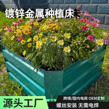 天津正方形镀锌花圃厂家 户外园艺用种植箱 镀锌板育苗绿化花圃