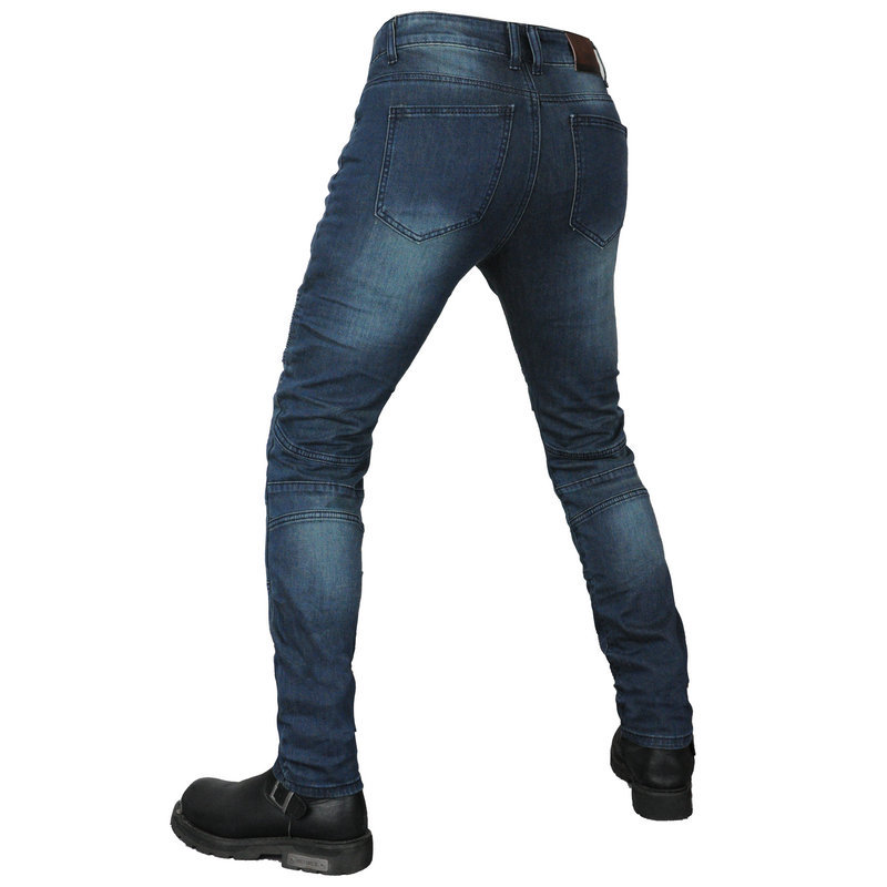 VOLERO Pantalones vaqueros de la motocicleta de Cordura de los hombres pantalones de la motocicleta red de pesca de equitación pantalones de carreras resistentes a la caída resistente al desgarro