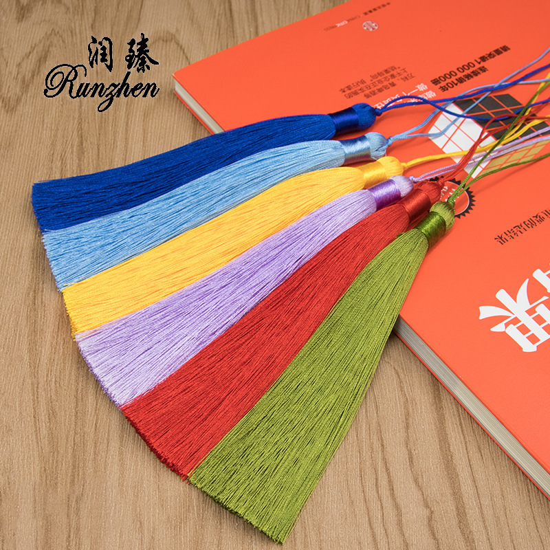 13CM Close-socket Tassel Fan Accessory Chinese Fan Pendant Bookmark Clothing Dangle Accessory Decorative Tassel