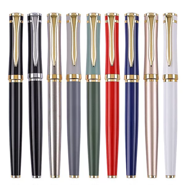 Metal Signature Pen Engraving Enterprise logo Gift Office Ball Pen Advertising Business Pen Student Signature Pen