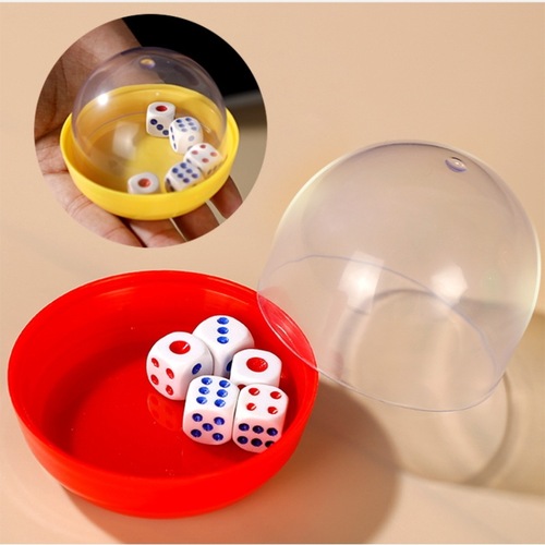 Dice cup, high-end bar and nightclub color cup, thickened and fall-resistant dice cup, drinking and entertainment dice cup with 5 sieves