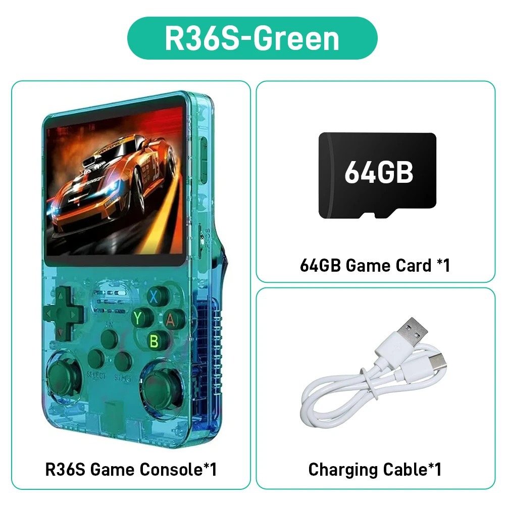 Juegos portátiles R36s retro