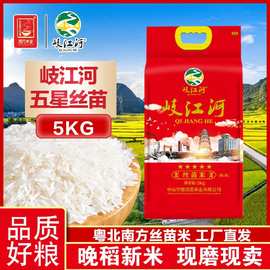 岐江河五星丝苗米5kg新米10斤真空包装大米长粒香米南方丝苗米
