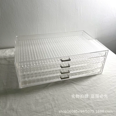 box more than 6 layers small | Dırnaq bəzəkləri - four-layers-metal-handle-optional-plaid-message-customer-service