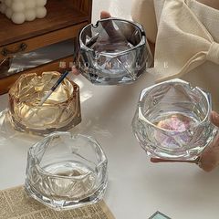 起爆ガラス灰皿クリエイティブ家庭用リビングルーム軽贅沢高級感ktvバー商用ホテル灰皿卸売り
