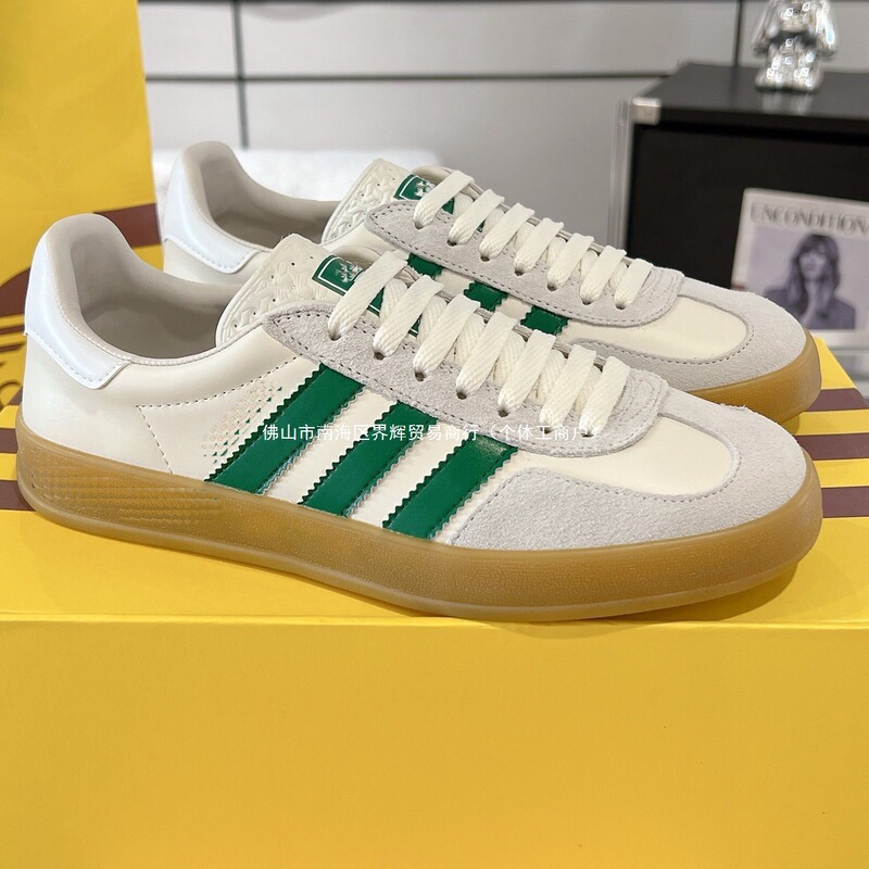 Factory Wholesale Genuine Leather Women's Shoes Top g Brand Adidas Collaboration Men's and Women's Couple Style Casual Sneakers